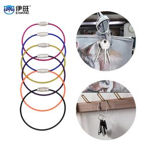 Fast Delivery Wire Rope Keychain Cable Stainless Steel Wire Keychain Cable Key Ring - Product Image 1