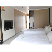 Maisons mobiles de luxe modulaire moderne préfabriquées, petites maisons, 1 chambre avec salle de bain, idéale pour un salon