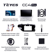 TEYES CC4 PRO Para Toyota Hilux Pick Up AN120 2015 - 2020 Volante a la derecha CarPlay Android Auto 2DIN