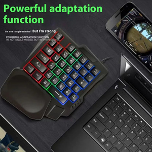 Clavier de jeu à une main avec sensation mécanique, ensemble clavier-souris Chicken Throne, <span class=keywords><strong>périphériques</strong></span> de jeu mobile - Product Image 4