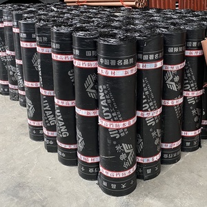 Membrane d'étanchéité en <span class=keywords><strong>bitume</strong></span> modifié SBS, directement de l'usine, 4 mm, renforcée en polyester, pour l'étanchéité des toits et des sous-sols - Product Image 1