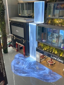 Pantalla LED Transparente 4K 120Hz IP65 Resistente al Agua para Uso en Interiores de Centros Comerciales, Color Azul Claro - Product Image 2