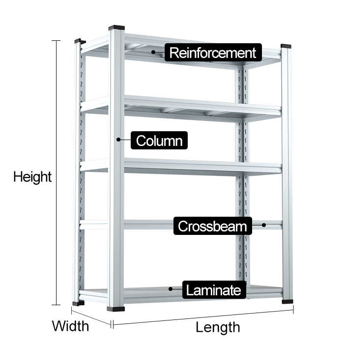 Adjustable Steel Warehouse Storage Shelves Easy Stackable Corrosion ...
