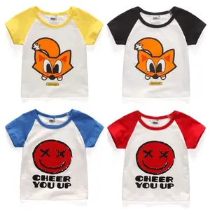 Summer Children's Clothing Printed T-shirt Casual Cotton T-shirt