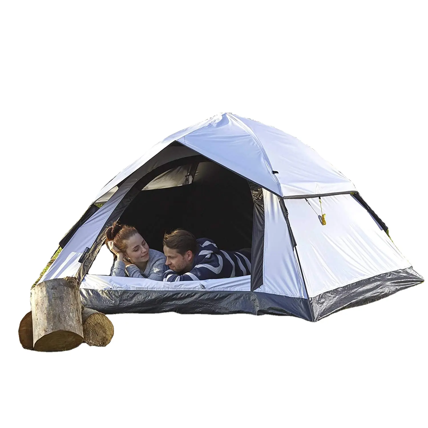 חיצוני קל משקל צצים אוהל 3 אדם אוהל קמפינג פסטיבל שני אוהל 210x190x110 cm לשאת תיק.