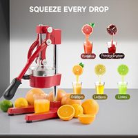 Offre Spéciale populaire en acier inoxydable manuel presse-agrumes outils portables poignée réglable presse facile pour les légumes à la chaux