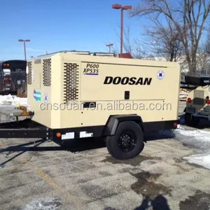 Doosan Ingersollrand P260/XP200/HP220 المحمولة ضاغط هواء لولبي 260-200CFM في 7-10bar ضغط محرك الديزل الولايات المتحدة الأمريكية المنشأ