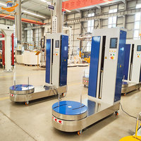 Machine d'emballage de bagages d'aéroport LP600 avec emballage pour la protection contre les dommages, enveloppeuse de valises/bagages