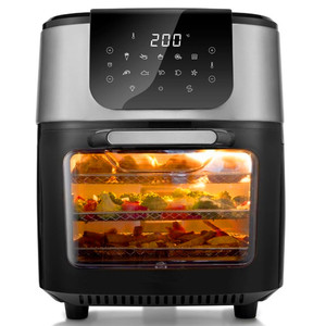 <span class=keywords><strong>Gourmia</strong></span> <span class=keywords><strong>Friteuse</strong></span> à air électrique 14 Qt, Four multifonction avec rôtissoire, Écran numérique, 12 programmes prédéfinis, Fonctions rôtir, cuire, griller, déshydrater, Usage domestique - Product Image 2