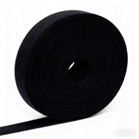 Bandes élastiques en polyester 6 mm 1/4 pouce de large 10 yards durables souples extensibles pour la couture de ceintures de pantalon bricolage artisanat noir