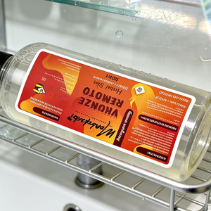 Etiqueta adhesiva rectangular personalizada, impermeable, de papel sintético PP para productos alimenticios - Product Image 2