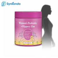 Gummies Probiotiques OEM pour Femmes à l'Orme Rouge, Vitamines, 60 Unités, Santé Vaginale, Équilibre du pH, Saveur Ananas