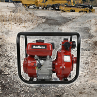 Pompa Air bensin 1.5 inci 2 inci, pompa air 7HP impeler ganda sentrifugal dapat disesuaikan