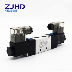 صمام الملف اللولبي من سلسلة ZJHD 4V 2 موضع 5 طرق هوائي صمام الملف اللولبي للتحكم في الهواء 4v22008b ملف لولبي مزدوج DC24V - Product Image 1
