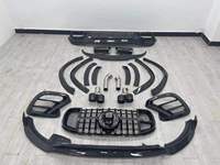 Kit carrosserie en fibre de carbone style Brabus pour Mercedes-Benz GLS AMG X167 W167, mise à niveau vers un kit carrosserie style Brabus