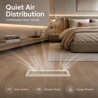 Vente en gros usine : Matériau de ventilation au sol blanc pour climatisation domestique, grille de sortie et de retour d'air au sol