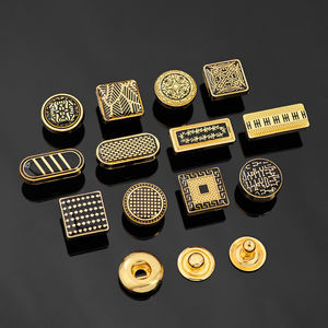 KUNSHUO Usine de Bouton Vêtements Chemise 4 Partie Marque Motif Personnalisé Logo Fermeture à Pression Abaya Métal Thobe Bouton Personnalisé Bouton de Chemise - Product Image 4