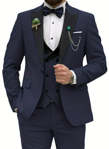 Costumes Classiques <span class=keywords><strong>Homme</strong></span> 2025 en Gros, Costumes <span class=keywords><strong>de</strong></span> Mariage Smoking Slim Fit pour Marié, Ensemble Formel 3 Pièces pour Garçon d'Honneur - Product Image 3