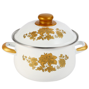 Casserole en fonte <span class=keywords><strong>émaillé</strong></span>e de luxe, style américain, grande capacité, antiadhésive, légère, compatible avec les plaques à induction et les fours - Product Image 1