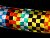 Ruban Réfléchissant Prismatique en PVC, Autocollant de Marquage Routier en Treillis, Feuille Adhésive Qualité Commerciale Imprimable pour Camions et Voitures