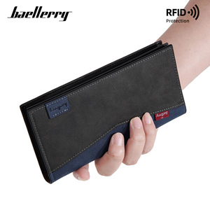 Portefeuille long pour homme Baellerry avec fermeture éclair, protection RFID, emplacements multiples pour cartes, utilisation quotidienne - Product Image 3