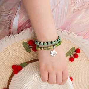 8Mm Dung Nham Đá Tinh Dầu Biển Trầm Tích Đá Quý Đính Cườm Vòng Đeo Tay Yoga Thiền Đá Bãi Biển Quyến Rũ Vòng Đeo Tay Thiết Lập Cho Phụ Nữ - Product Image 3