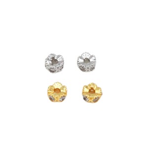 DIY <b>copper</b> plated with 18k gold, color-preserving zircon honeycomb coin spacer beads, DIY accessories, <b>bracelets</b>, necklaces, - Product Image 5