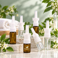 Flacon pulvérisateur nasal en verre rechargeable pour la vente en gros, avec options de couleur personnalisée, de logo et d'emballage
