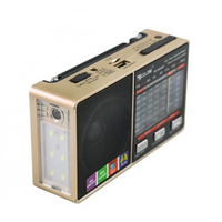 Lampe torche sans fil rechargeable portable Golon Rx-8866, lecteur MP3, radio multifonctionnelle USB FM AM SW1-6