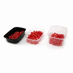 Contenitore monouso contenitore snack da asporto 150ml 200ml 250ml scatola di plastica per alimenti