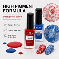 Esmalte de Uñas Transparente con Tecnología Antimanchas, Contornos Impresos que No se Corren al Aplicar, Capas de Esmalte de Uñas con Sellado Superior