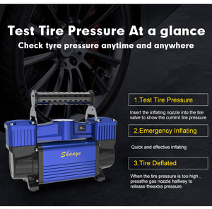Mode arrêt automatique <span class=keywords><strong>12V</strong></span> numérique Double cylindres MAX 150PSI <span class=keywords><strong>gonfleur</strong></span> de pneu <span class=keywords><strong>compresseur</strong></span> d'air de pneu de voiture robuste pour voiture camion SUV - Product Image 5