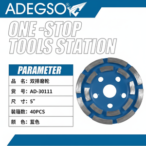 Commercio all'ingrosso 5 pollici durevole doppia mola in resina diamante tagliato fuori dalla ruota della tazza per uso industriale con smerigliatrici angolari - Product Image 1