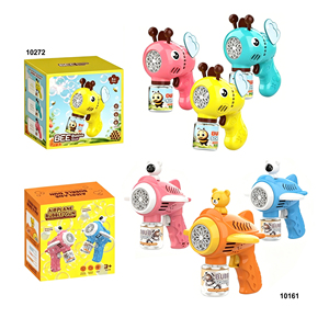 Pistola de Burbujas Eléctrica HTL al por Mayor con Diseño de Abeja y Avión, con Luces LED para Niños, Máquina Automática de Burbujas de Colores, Juguete - Product Image 6