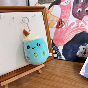 Llavero de peluche de té de burbujas <span class=keywords><strong>Boba</strong></span>, colgante de taza marrón con perlas, muñeco de peluche suave para <span class=keywords><strong>mochila</strong></span> y regalo - Product Image 6