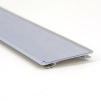 Porte-étiquettes en plastique transparent pour rayonnages métalliques standard, idéal pour la logistique d'entrepôt en gros