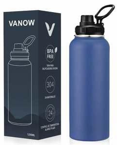 VANOW Stainless Steel Thermos <b>Bottle</b> 40 Oz Vacuum Insulated BPA Free Travel Water <b>Bottle</b> - Product Image 1