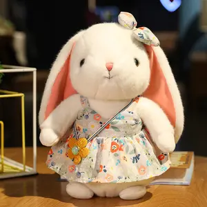 2024 Customized Rabbit Stuffed Animal Toys Kawaii 10cm Plush Doll Custom With PP Cotton For Baby