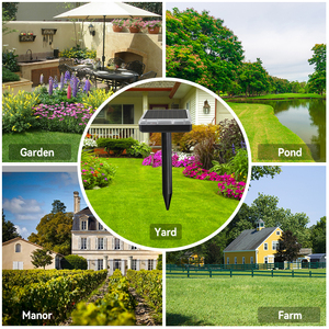 Nhà Máy Bán sỉ ngoài trời điện tử thông minh chuột con Rắn điều khiển rung rắn chuột đồng gopher răn đe năng lượng mặt trời mole Repellent - Product Image 6