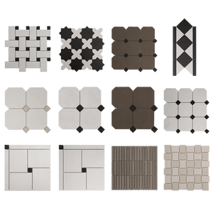 Fabrika fiyat beyaz ve siyah doğa mermer mozaik banyo yüzme havuzu çiçek için DUVAR KAROLARI - Product Image 4
