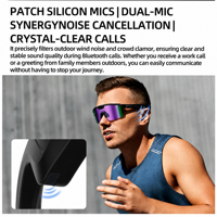 Lunettes de sport intelligentes anti-tremblement pour la photographie en extérieur, caméra 8MP, traduction en temps réel, lunettes de soleil de sport, lunettes intelligentes pour le cyclisme