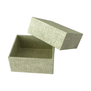 Soporte de fábrica estuches de regalo de marca algodón y lino fuera de cartón dentro de proveedor de embalaje ZY para contenedores de joyería artesanal - Product Image 1
