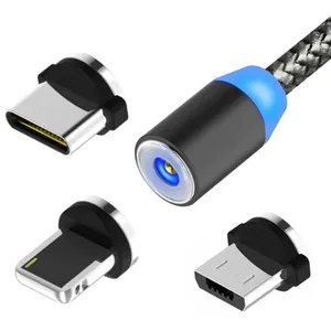 สายดาต้าแบบ3 in 1 USB พร้อมใบรับรอง MFI สำหรับโทรศัพท์มือถือ x สาย USB แบบ3 in 1