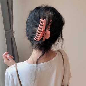<span class=keywords><strong>Pince</strong></span> à <span class=keywords><strong>cheveux</strong></span> en plastique pour femmes, grande <span class=keywords><strong>pince</strong></span> à <span class=keywords><strong>cheveux</strong></span> en résine noire, acétate acrylique, 11cm, 5cm - Product Image 3