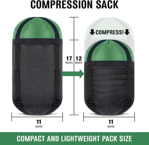 Sac de couchage enveloppant léger et imperméable 4 saisons avec sac de compression – Offre Spéciale - Product Image 4