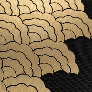 Offre Spéciale design de mode auto-adhésif décoration hôtel Villa salle de douche luxe or aluminium <span class=keywords><strong>mosaïque</strong></span> carrelage - Product Image 4