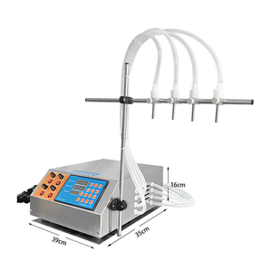 Semi Automatic 4-head Diaphragm <b>Pump</b> Filling Machine Essence Oil Water Beverage Liquid Bottle Filling Machine - Product Image 5