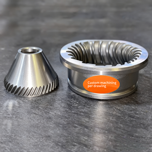 Pièces de rechange pour moulin à café usinées CNC - Certifiées ISO9001, Acier inoxydable/Aluminium, Broyeur à meules brossées/polies - Product Image 1