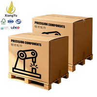 Boîte d'expédition en carton ondulé surdimensionnée personnalisée pour la logistique d'exportation, carton maître jumbo avec support de palette