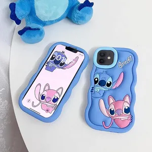 <span class=keywords><strong>Coque</strong></span> souple en silicone Wave <span class=keywords><strong>Stitch</strong></span> pour iPhone 15 14 13 12 11 Pro Plus mini Max Xs <span class=keywords><strong>XR</strong></span> 6 7 8 SE - Product Image 5